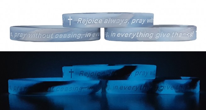 Renew Your Mind 1 THESS. 5:16-18 REJOICE ALWAYS Silicone Wristbands